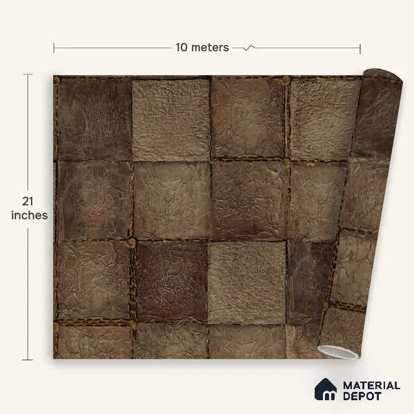 1332 | 10 Meter x 21 Inches Patterned Look Wallpaper - 57.41 Sq. Ft. | Minimum 15% wastage during installation