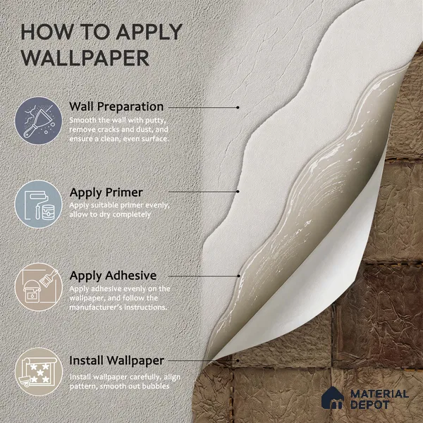 1332 | 10 Meter x 21 Inches Patterned Look Wallpaper - 57.41 Sq. Ft. | Minimum 15% wastage during installation