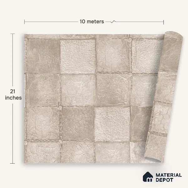 1333 | 10 Meter x 21 Inches Patterned Look Wallpaper - 57.41 Sq. Ft. | Minimum 15% wastage during installation