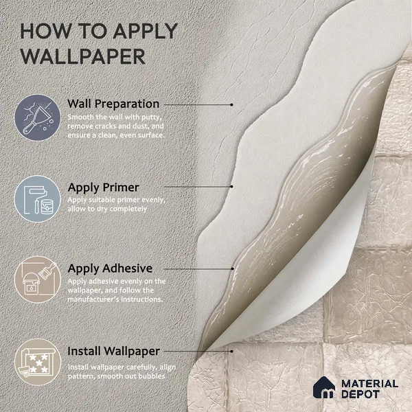1333 | 10 Meter x 21 Inches Patterned Look Wallpaper - 57.41 Sq. Ft. | Minimum 15% wastage during installation