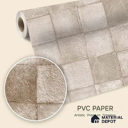 1333 | 10 Meter x 21 Inches Patterned Look Wallpaper - 57.41 Sq. Ft. | Minimum 15% wastage during installation