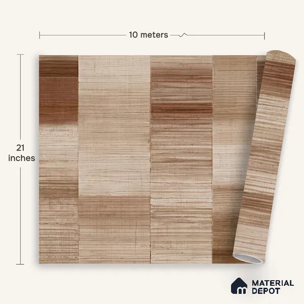 1336 | 10 Meter x 21 Inches Patterned Look Wallpaper - 57.41 Sq. Ft. | Minimum 15% wastage during installation