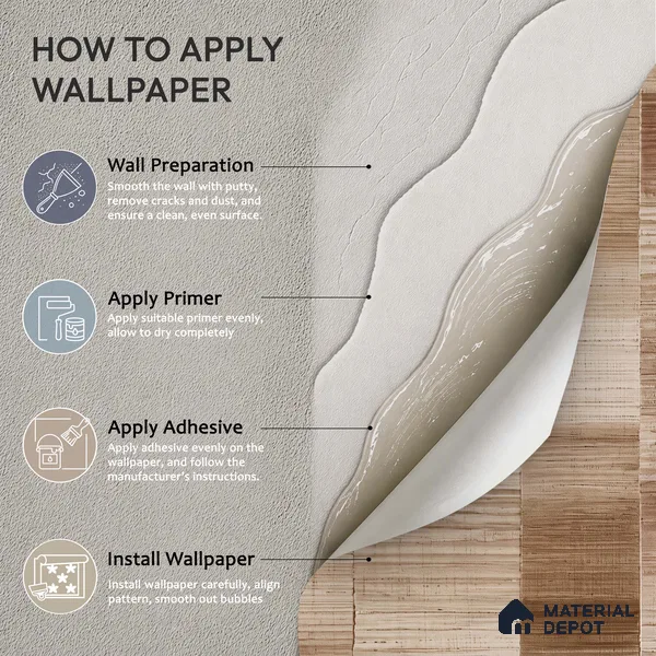 1336 | 10 Meter x 21 Inches Patterned Look Wallpaper - 57.41 Sq. Ft. | Minimum 15% wastage during installation