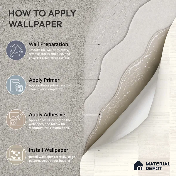1338 | 10 Meter x 21 Inches Patterned Look Wallpaper - 57.41 Sq. Ft. | Minimum 15% wastage during installation