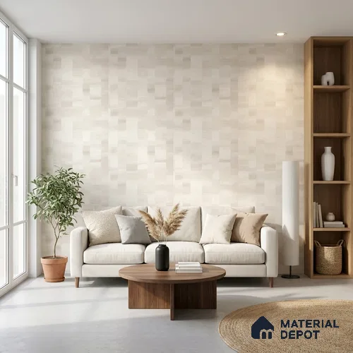 1338 | 10 Meter x 21 Inches Patterned Look Wallpaper - 57.41 Sq. Ft. | Minimum 15% wastage during installation