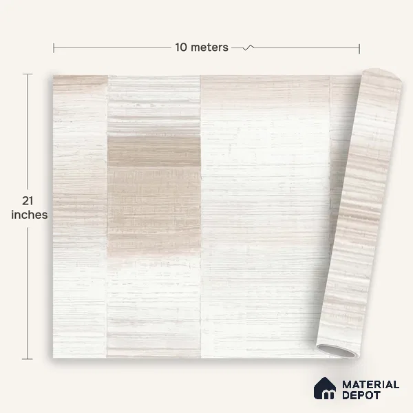 1340 | 10 Meter x 21 Inches Patterned Look Wallpaper - 57.41 Sq. Ft. | Minimum 15% wastage during installation