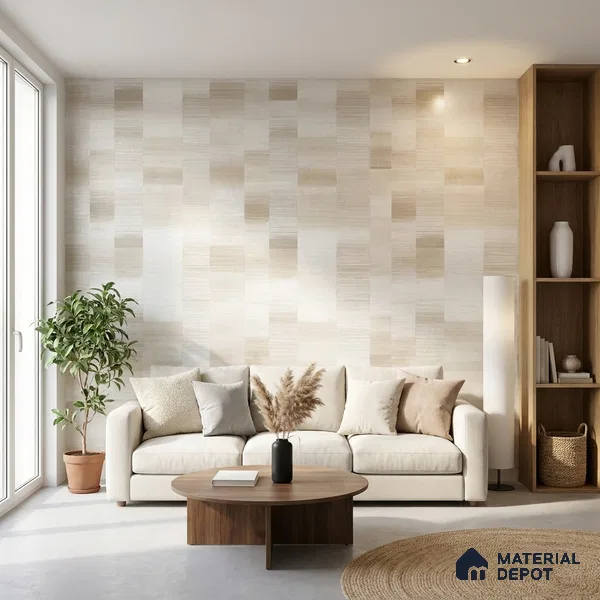 1340 | 10 Meter x 21 Inches Patterned Look Wallpaper - 57.41 Sq. Ft. | Minimum 15% wastage during installation