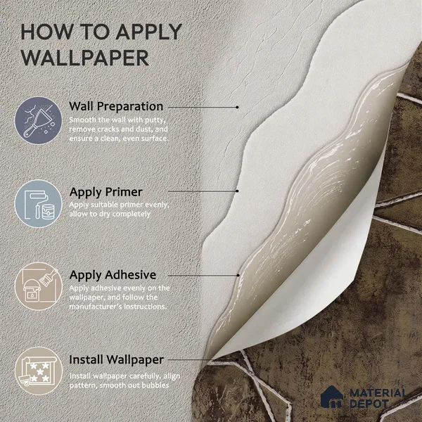 1341 | 10 Meter x 21 Inches Patterned Look Wallpaper - 57.41 Sq. Ft. | Minimum 15% wastage during installation