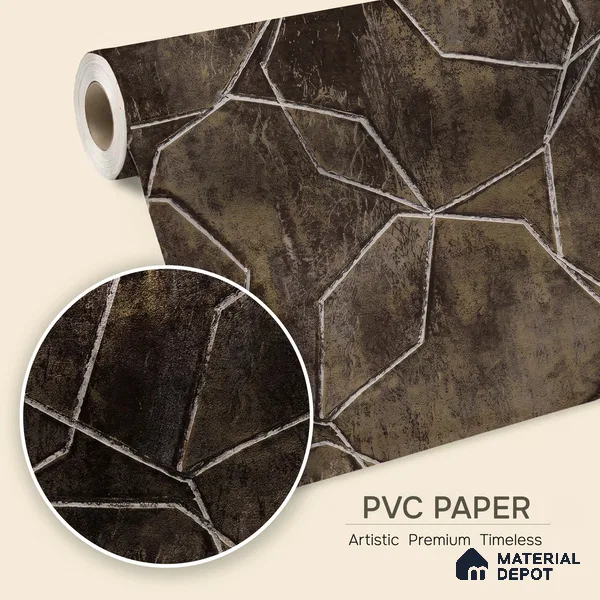 1341 | 10 Meter x 21 Inches Patterned Look Wallpaper - 57.41 Sq. Ft. | Minimum 15% wastage during installation