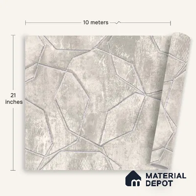 1342 | 10 Meter x 21 Inches Patterned Look Wallpaper - 57.41 Sq. Ft. | Minimum 15% wastage during installation