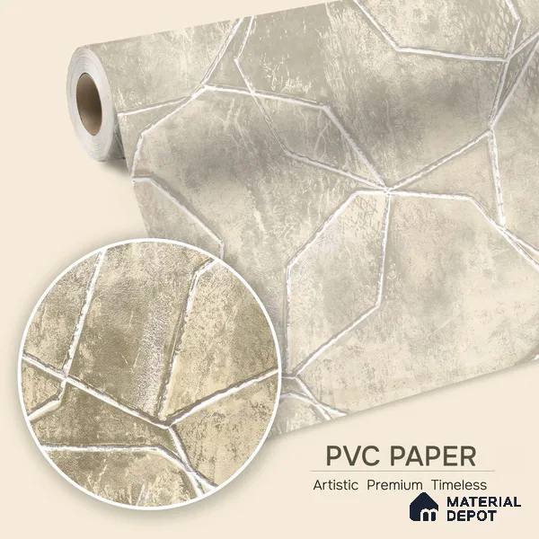1343 | 10 Meter x 21 Inches Patterned Look Wallpaper - 57.41 Sq. Ft. | Minimum 15% wastage during installation