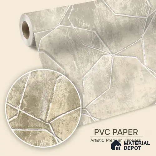 1343 | 10 Meter x 21 Inches Patterned Look Wallpaper - 57.41 Sq. Ft. | Minimum 15% wastage during installation