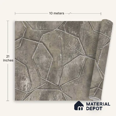1344 | 10 Meter x 21 Inches Patterned Look Wallpaper - 57.41 Sq. Ft. | Minimum 15% wastage during installation