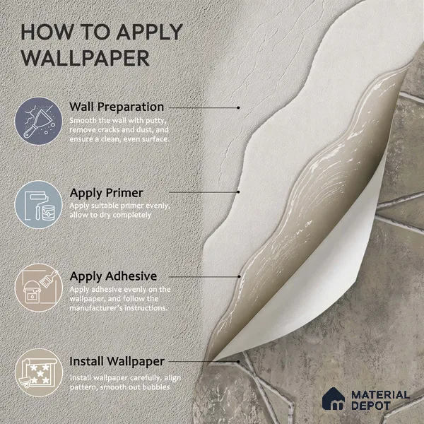 1344 | 10 Meter x 21 Inches Patterned Look Wallpaper - 57.41 Sq. Ft. | Minimum 15% wastage during installation