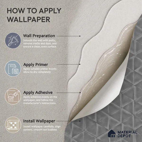 1347 | 10 Meter x 21 Inches Texture Look Wallpaper - 57.41 Sq. Ft. | Minimum 15% wastage during installation