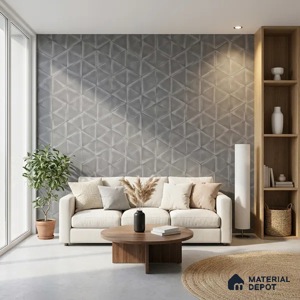 1347 | 10 Meter x 21 Inches Texture Look Wallpaper - 57.41 Sq. Ft. | Minimum 15% wastage during installation