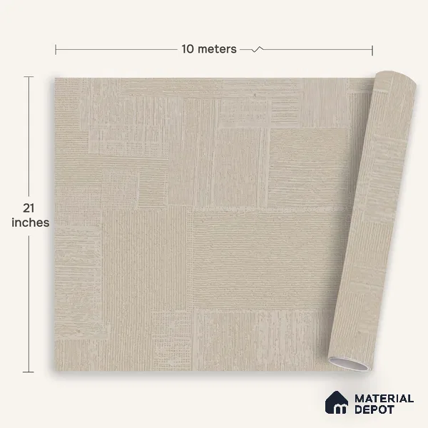 1351 | 10 Meter x 21 Inches Texture Look Wallpaper - 57.41 Sq. Ft. | Minimum 15% wastage during installation
