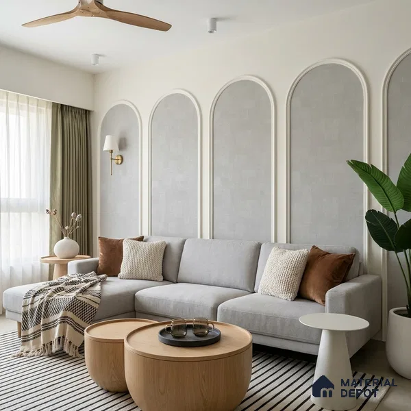 1353 | 10 Meter x 21 Inches Texture Look Wallpaper - 57.41 Sq. Ft. | Minimum 15% wastage during installation