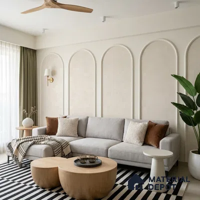 1354 | 10 Meter x 21 Inches Texture Look Wallpaper - 57.41 Sq. Ft. | Minimum 15% wastage during installation