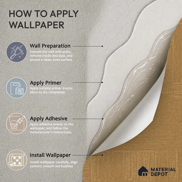 1355 | 10 Meter x 21 Inches Texture Look Wallpaper - 57.41 Sq. Ft. | Minimum 15% wastage during installation