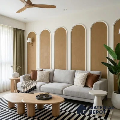 1355 | 10 Meter x 21 Inches Texture Look Wallpaper - 57.41 Sq. Ft. | Minimum 15% wastage during installation