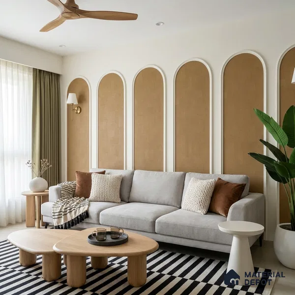 1355 | 10 Meter x 21 Inches Texture Look Wallpaper - 57.41 Sq. Ft. | Minimum 15% wastage during installation