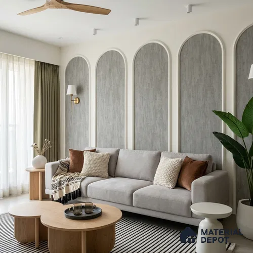 1360 | 10 Meter x 21 Inches Texture Look Wallpaper - 57.41 Sq. Ft. | Minimum 15% wastage during installation