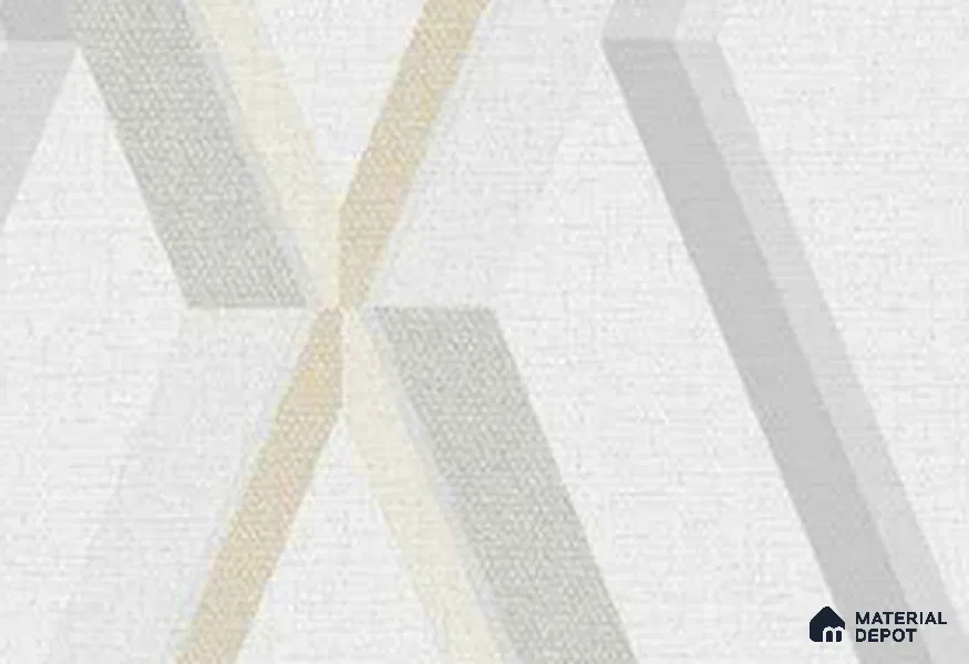 8622-1 | Grey & Beige Angular X Facet Patterned Wallpaper - 5 Meter x 42 Inches, 57.41 Sq. Ft. (Min. 15% Wastage)