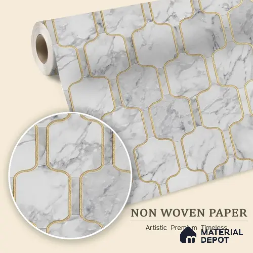 MH 248 | 10 Meter x 21 Inches Patterned Look Wallpaper - 57.37 Sq. Ft.