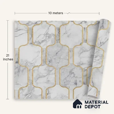 MH 248 | 10 Meter x 21 Inches Patterned Look Wallpaper - 57.37 Sq. Ft.