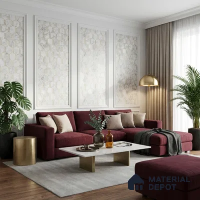 MH 248 | 10 Meter x 21 Inches Patterned Look Wallpaper - 57.37 Sq. Ft.