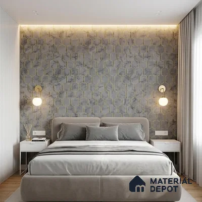 MH 249 | 10 Meter x 21 Inches Patterned Look Wallpaper - 57.37 Sq. Ft.