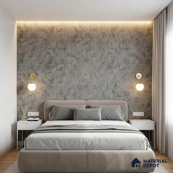 MH 249 | 10 Meter x 21 Inches Patterned Look Wallpaper - 57.37 Sq. Ft.