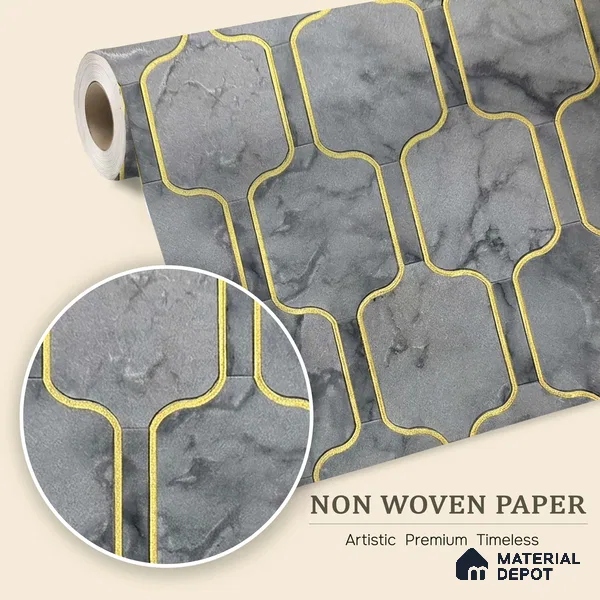 MH 249 | 10 Meter x 21 Inches Patterned Look Wallpaper - 57.37 Sq. Ft.