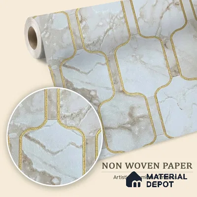 MH 247 | 10 Meter x 21 Inches Patterned Look Wallpaper - 57.37 Sq. Ft. | Minimum 15% wastage during installation