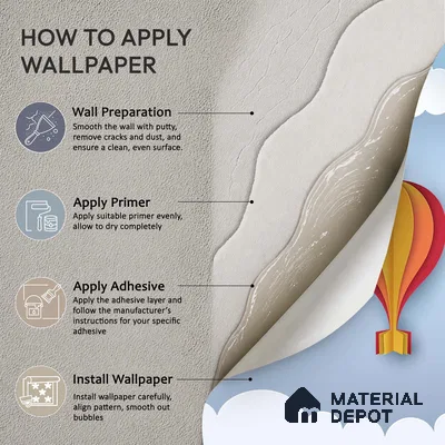 Balloons drifting upward in Sky Wallpaper | WP 05237 B Non Woven | 150 GSM WP01MTF Paper | (MOQ = 30 Sq. Ft.) | Design change not possible