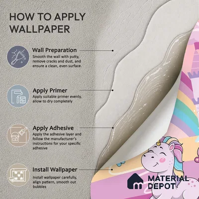 Fantasy Ponies Wallpaper Jumping and Flying Through an Imagination World | WP 05241 B Non Woven | 150 GSM WP01MTF Paper | (MOQ = 30 Sq. Ft.)