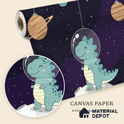 Exploring Outer Space and the Universe Wallpaper Among Twinkling Stars | WP 05247 Canvas | 250 GSM WP01CNF Paper | (MOQ = 30 Sq. Ft.)