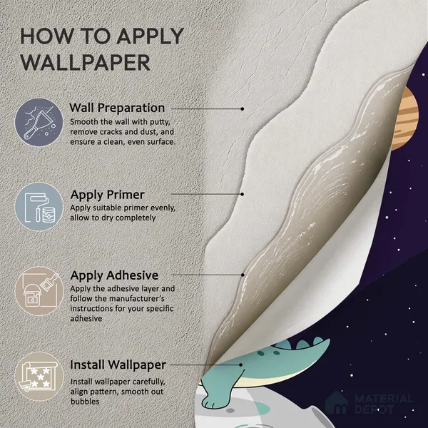 Exploring Outer Space and the Universe Wallpaper Among Twinkling Stars | WP 05247 Canvas | 250 GSM WP01CNF Paper | (MOQ = 30 Sq. Ft.)