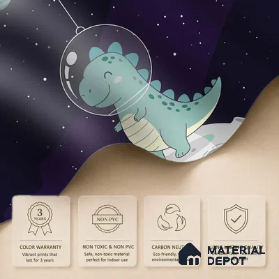 Exploring Outer Space and the Universe Wallpaper Among Twinkling Stars | WP 05247 Canvas | 250 GSM WP01CNF Paper | (MOQ = 30 Sq. Ft.)
