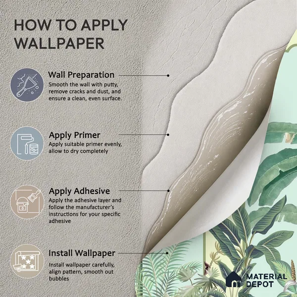 Majestic Mughal Garden Wall Mural Wallpaper with Arched Tropical Paradise | WP 05259 B Non Woven | 150 GSM WP01MTF Paper | (MOQ = 30 Sq. Ft.)
