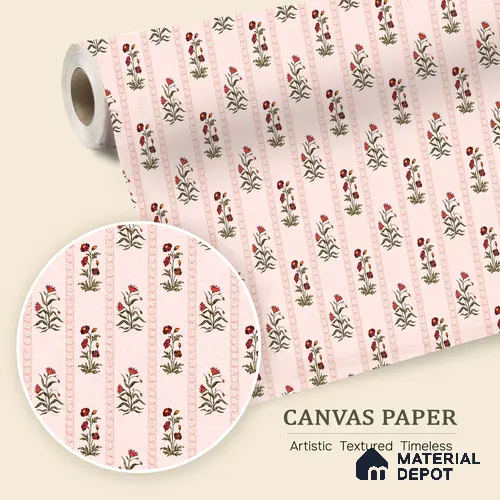 Hand-Drawn Spectrum of Colorful Geometric Blossoms Wallpaper for Fabric Textiles | WP 05264 Canvas | 250 GSM WP01CNF Paper | (MOQ = 30 Sq. Ft.)