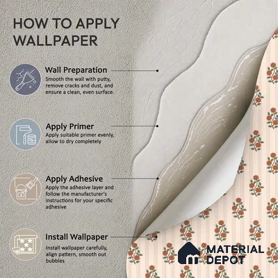 Japanese Orange Bouquet Motif Wallpaper Reflecting Traditional Art and Culture | WP 05265 B Non Woven | 150 GSM WP01MTF Paper | (MOQ = 30 Sq. Ft.)