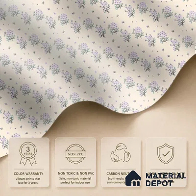Delicate Ditsy Floral Arrangement Wallpaper of Tiny Blossoms in Seamless Repeat | WP 05266 B Non Woven | 150 GSM WP01MTF Paper | (MOQ = 30 Sq. Ft.)