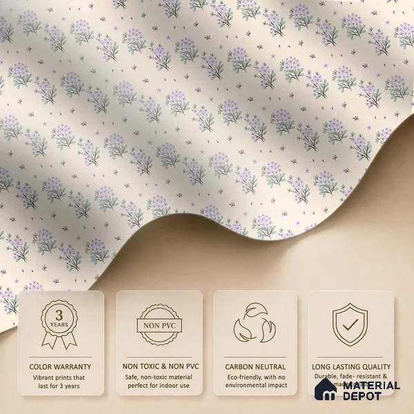 Delicate Ditsy Floral Arrangement Wallpaper of Tiny Blossoms in Seamless Repeat | WP 05266 B Non Woven | 150 GSM WP01MTF Paper | (MOQ = 30 Sq. Ft.)