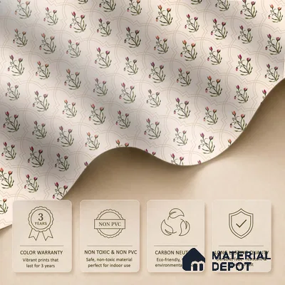 Prismatic Hand-Drawn Geometric Petals Wallpaper Crafted for Modern Textile Patterns | WP 05268 Canvas | 250 GSM WP01CNF Paper | (MOQ = 30 Sq. Ft.)