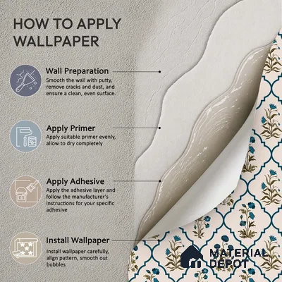 Floral Geometry Fusion Wallpaper of Colorful Blossoms for Vibrant Fabric Design | WP 05270 Canvas | 250 GSM WP01CNF Paper | (MOQ = 30 Sq. Ft.)