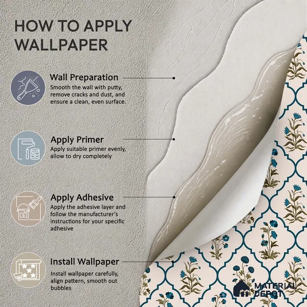 Floral Geometry Fusion Wallpaper of Colorful Blossoms for Vibrant Fabric Design | WP 05270 Canvas | 250 GSM WP01CNF Paper | (MOQ = 30 Sq. Ft.)