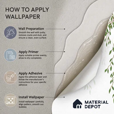Graceful Willow Branches Wallpaper with Birds Flying Across a Pure White Background | WP 05280 B Non Woven | 150 GSM WP01MTF Paper | (MOQ = 30 Sq. Ft.)