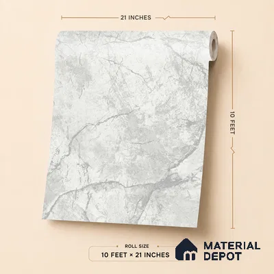 A78001 | 10 Meter x 21 Inches Marble Look Wallpaper - 57.41 Sq. Ft.